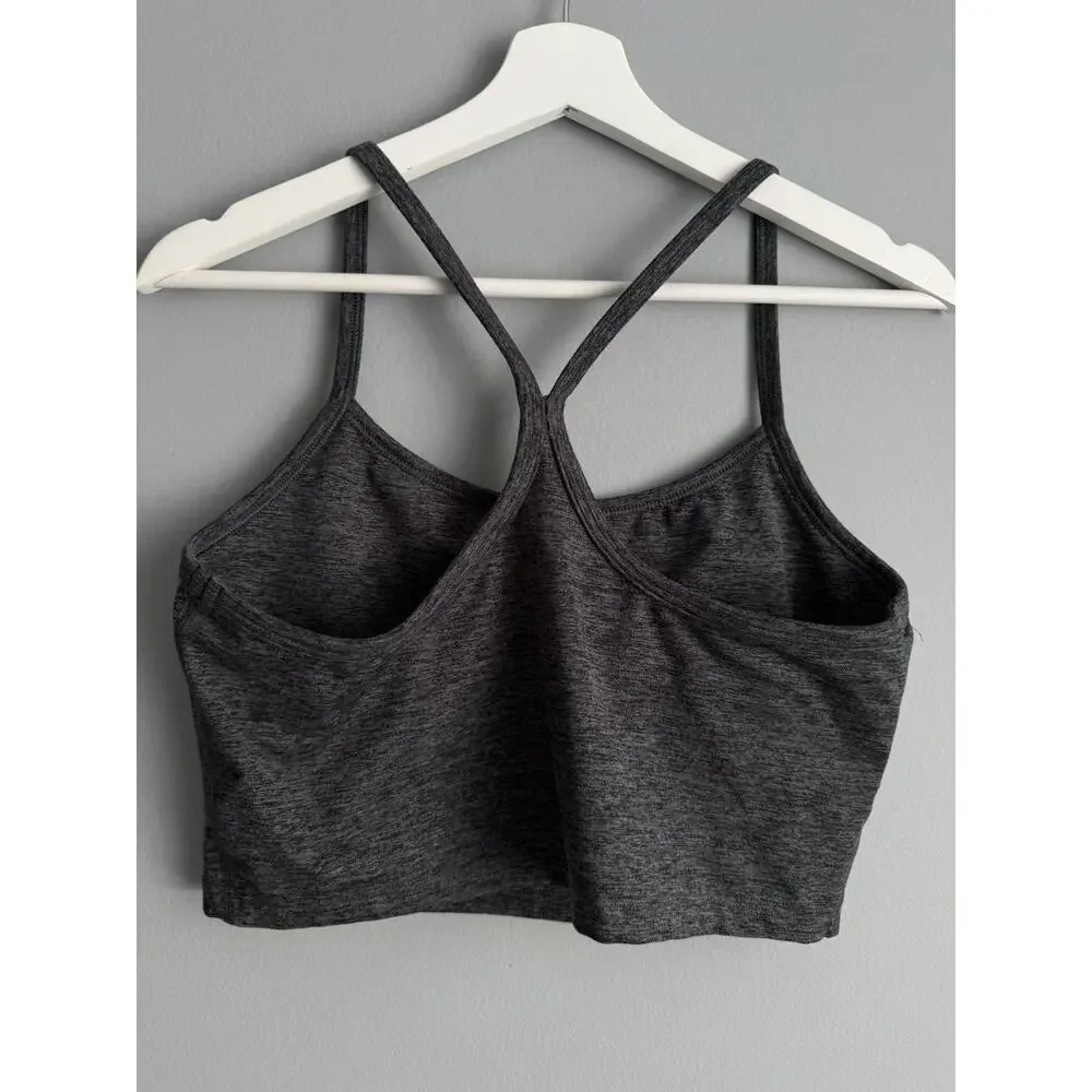 Aerie Offline Sports Bra Womens Medium Gray Activewear Yoga Gym Athleisure
